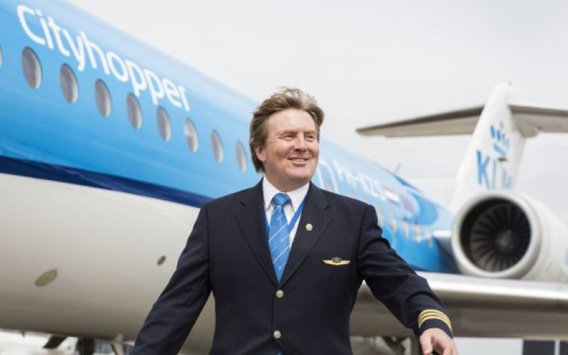 Regele Olandei, Willem-Alexander, este copilot la compania KLM